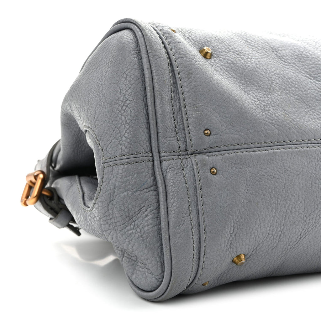 Calfskin Medium Paddington Satchel Blue