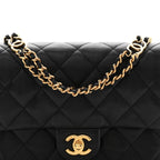 Caviar Quilted Mini CC You Flap Black