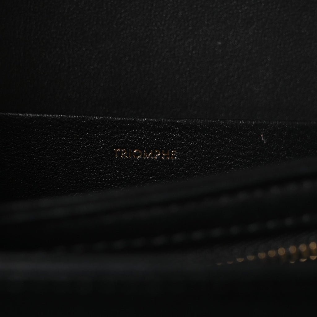 Shiny Calfskin Medium Triomphe Black