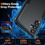 Entronix Bundle Compatible with Galaxy S25 - Soft-Touch Dual-Layer Case & 1 Clear Screen Protector