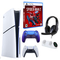 PS5 Slim with Spiderman 2, Extra Controller & Accessories