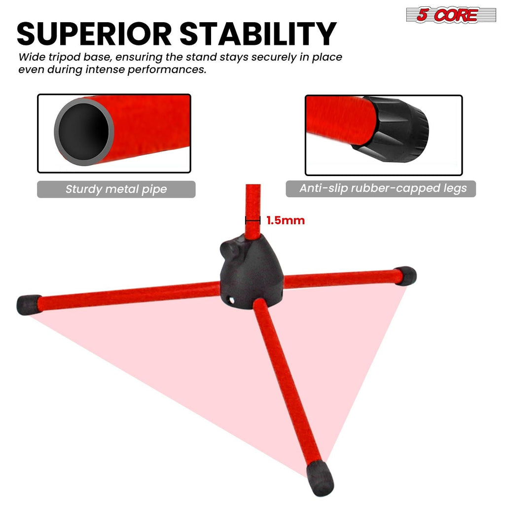 Mic Stand Floor Height Adjustable Tripod Microphone Stands w Extending Telescoping Boom Arm - MS DBL G