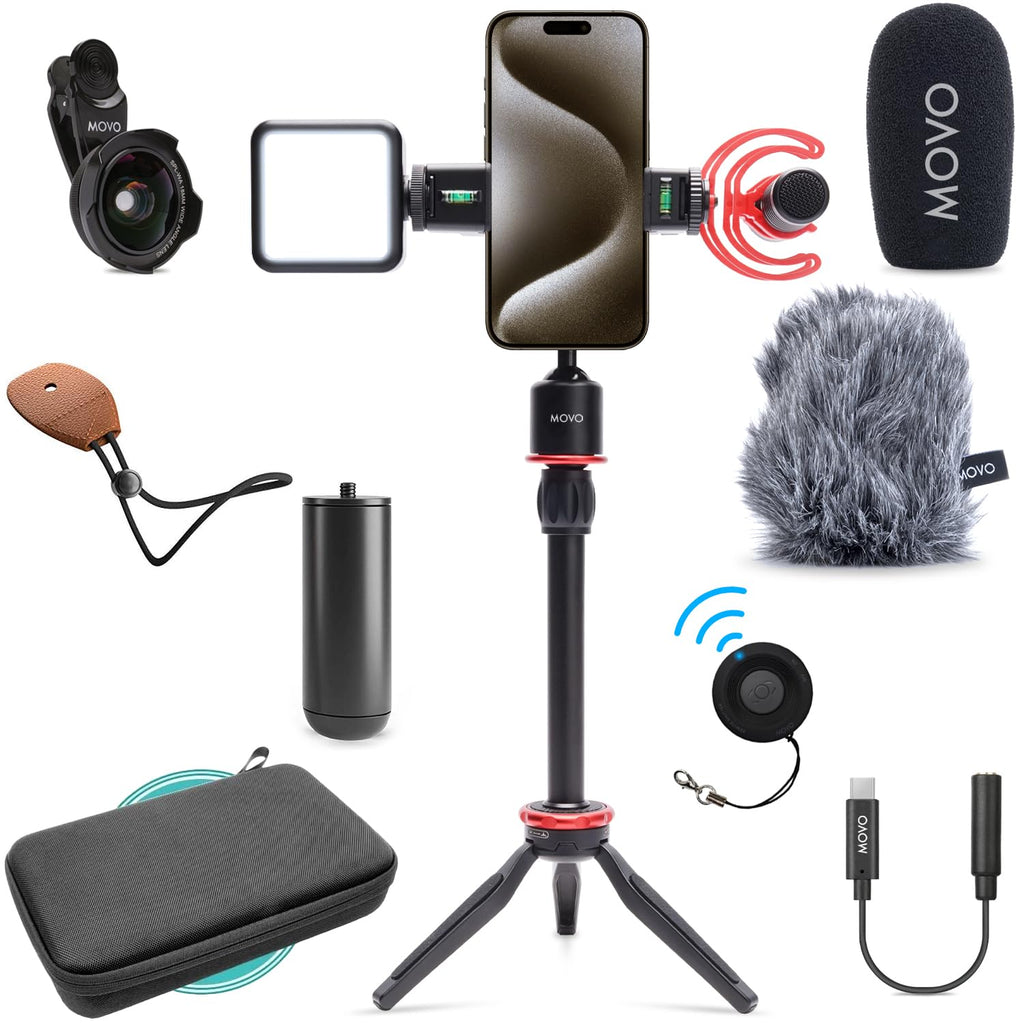 Movo iVlog1-IP Vlogging Kit for iPhone 15 and up
