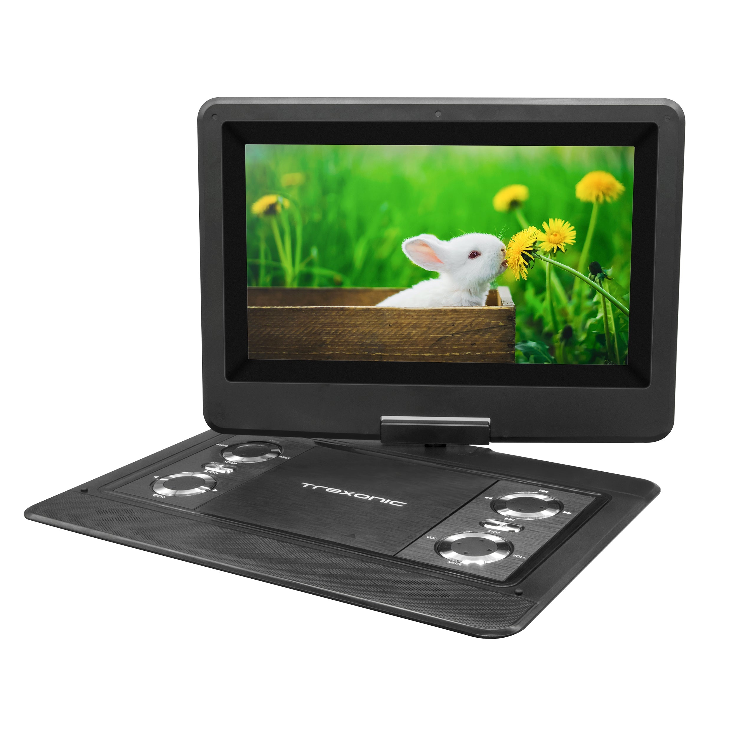 Portable TV+DVD Player with Color TFT LED Screen and USB/HD/AV Inputs