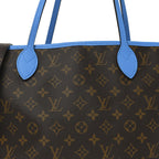 Monogram Inside Out Neverfull Bandouliere MM Gaston Blue