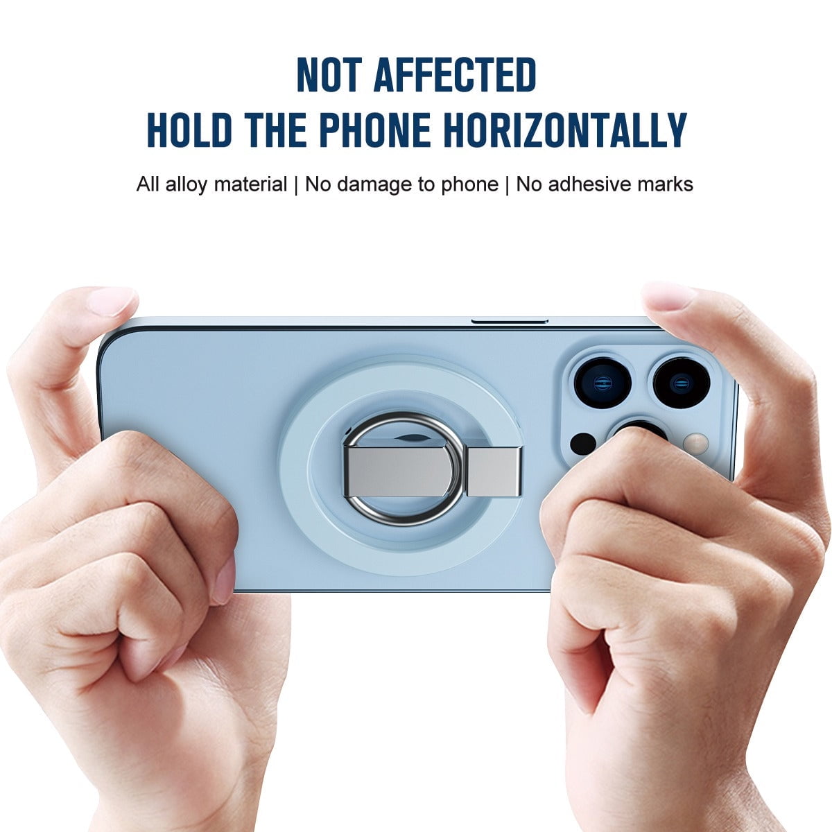 Entronix Magnetic Phone Grip – 360° Rotating Ring Holder Kickstand, Magnetic Grip Accessory Compatible with Magnetic Cases