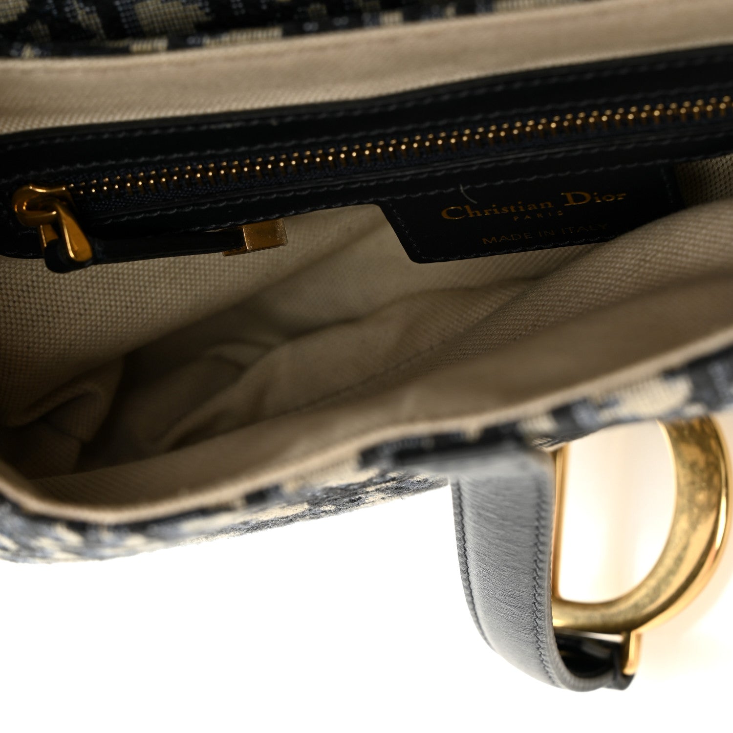 Oblique Saddle Bag Blue