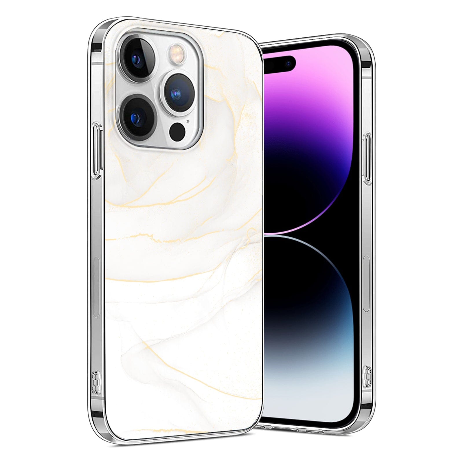 SAHARA - Inspire Series White Marble Case - iPhone 14 Pro - CP00351