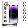 Entronix Clear Screen Protector & Camera Lens Protector Compatible with iPhone 16 - 6-Piece Combo