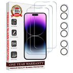Entronix Clear Screen Protector & Camera Lens Protector Compatible with iPhone 16 - 6-Piece Combo