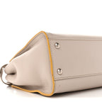 Vitello Seta Burro Medium Peekaboo Iconic Satchel Grigio Polvere Mattone