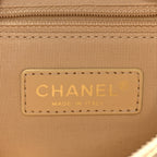 Metallic Lambskin Quilted Mini Bowling Bag Gold