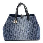 DIOR Denim Jacquard Oblique Large Toujours Blue