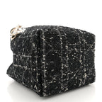 Tweed Cannage Small Vertical Toujours Black