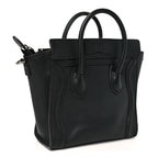 Pebbled Calfskin Nano Luggage Black
