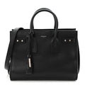 Grained Calfskin Small Supple Sac De Jour Black
