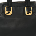 Vitello Dolce Marmol Large Chameleon Tote Black