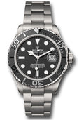 Rolex Rlx Titanium Yacht-Master 42  - Bidirectional Rotatable Bezel - Black Dial - Oyster Bracelet