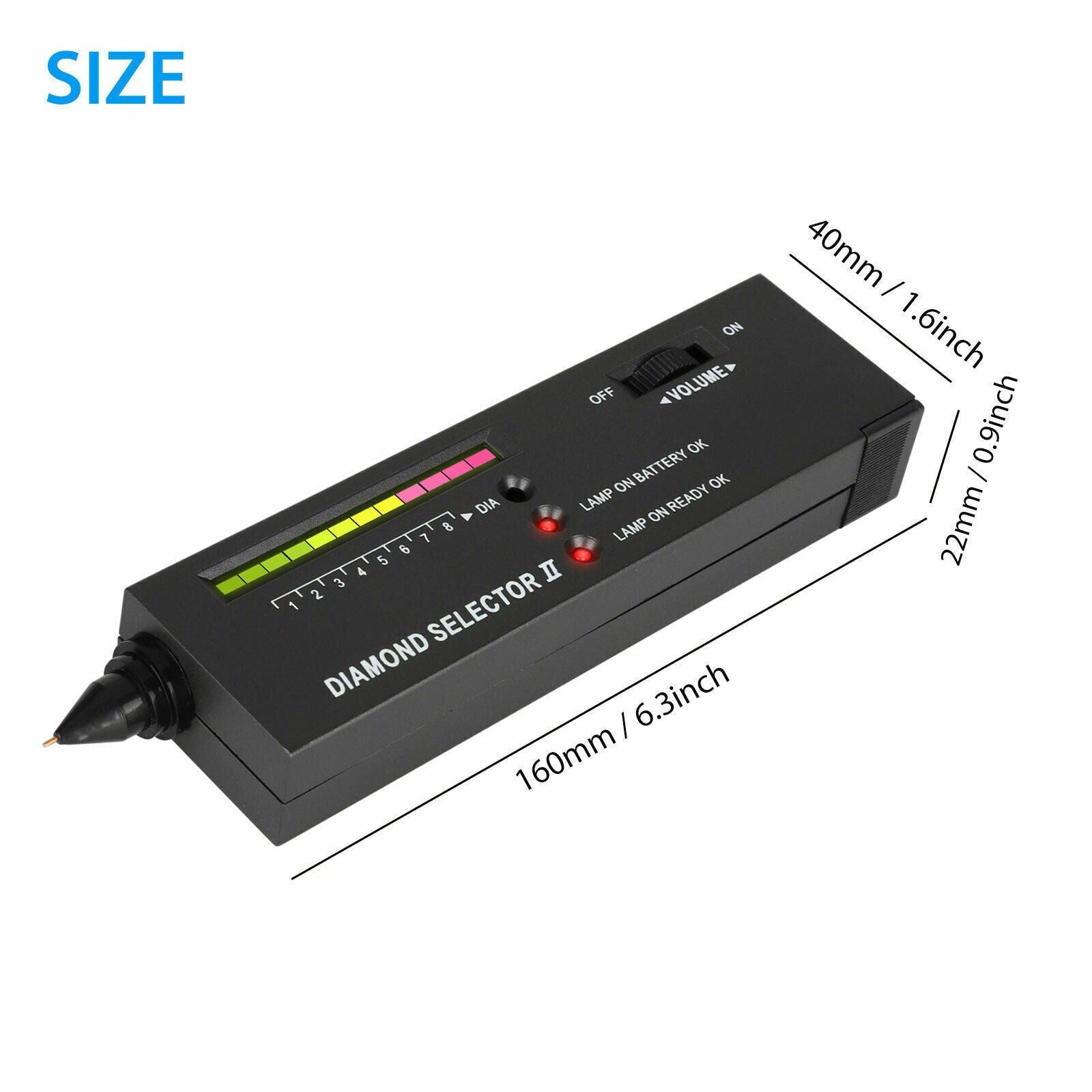 Portable Diamond Checker Selector Illuminated Jewelry Gemstone Testing Tool Kit