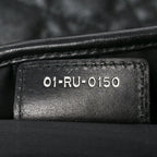 Coated Canvas Cannage Small Panarea Tote Black