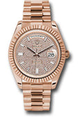 Rolex Everose Gold Day-Date 40 - Diamond Paved Dial - President Bracelet - 228235 dpbdp