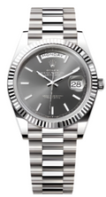Rolex White Gold Day-Date 40  - Dark Rhodium Dial - President Bracelet - 228239
