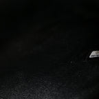 Shearling Lambskin Crystal Strass Flap Black