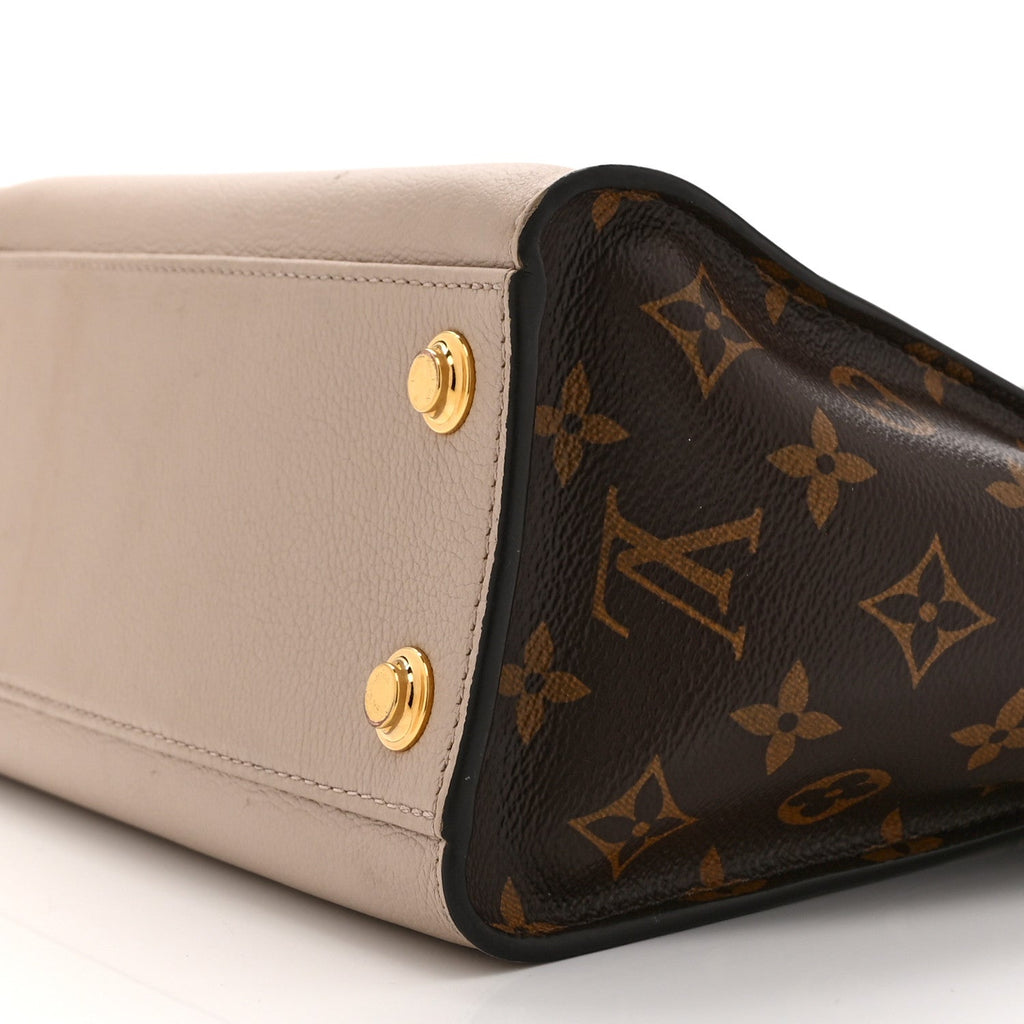 Calfskin Monogram On My Side PM Greige