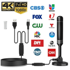 5600Miles Upgraded TV Antenna HDTV Amplified Digital 4K 1080P Long Range Indoor - 36dBi (Magnetic Type)