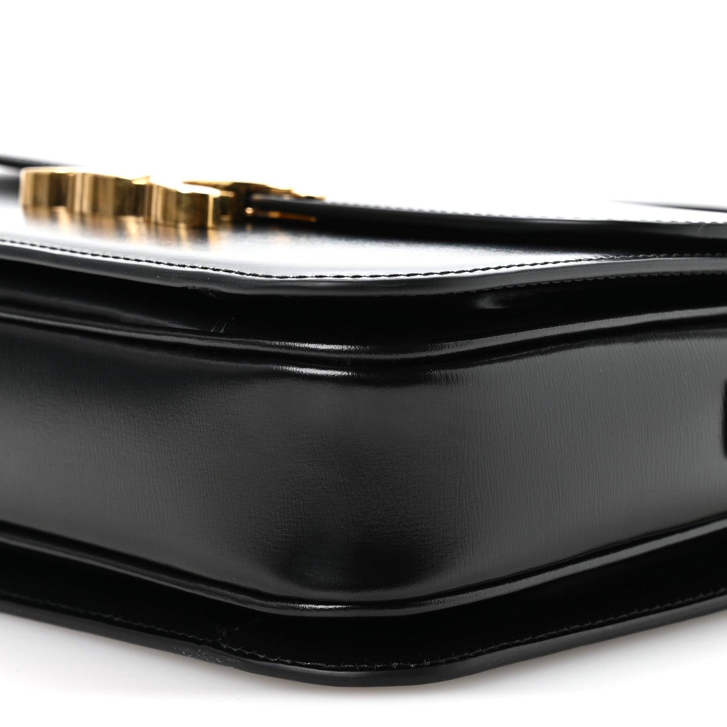 Shiny Calfskin Medium Triomphe Black