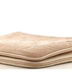 Empreinte Double Zip Pochette Beige Rose Creme