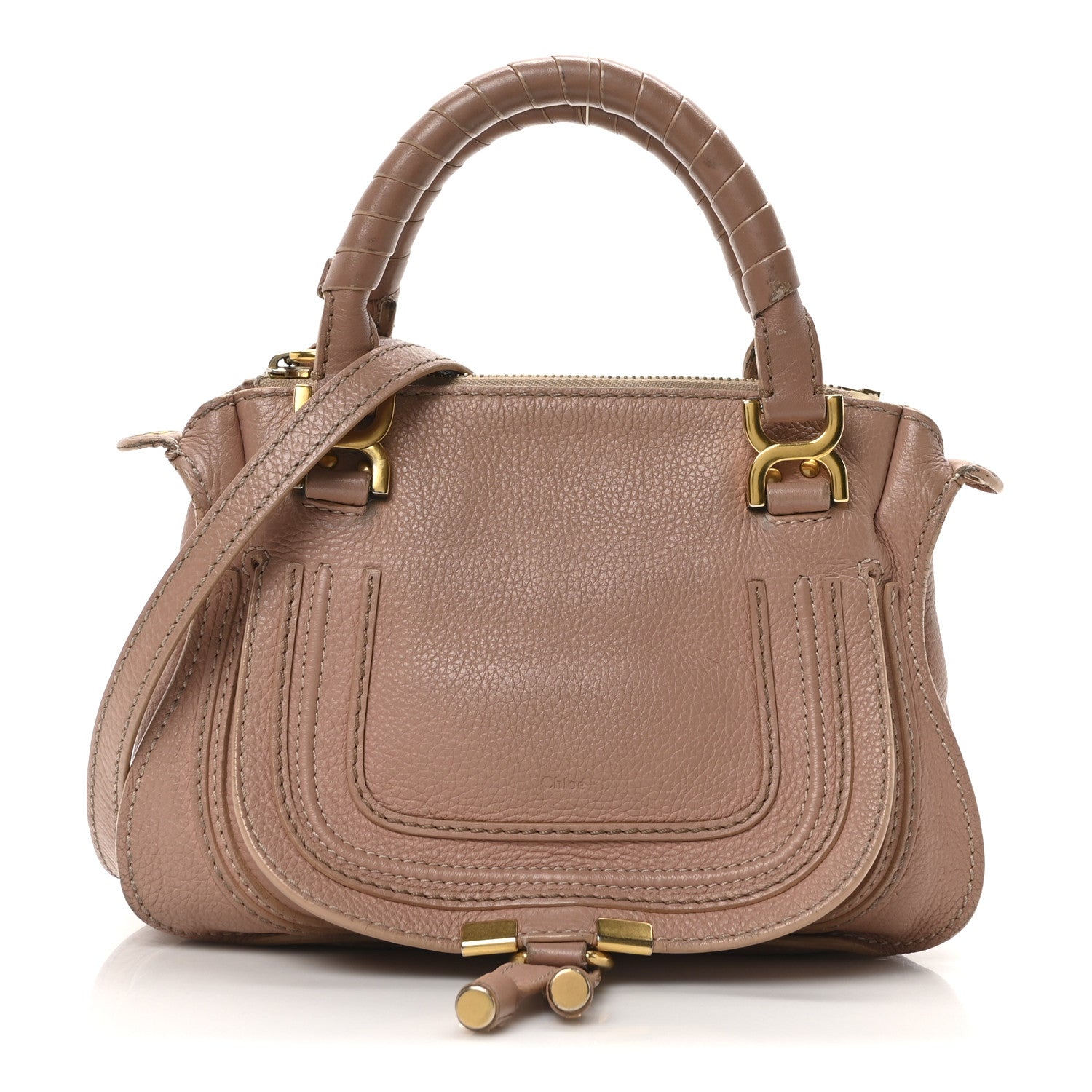 Calfskin Mini Marcie Satchel Light Pink