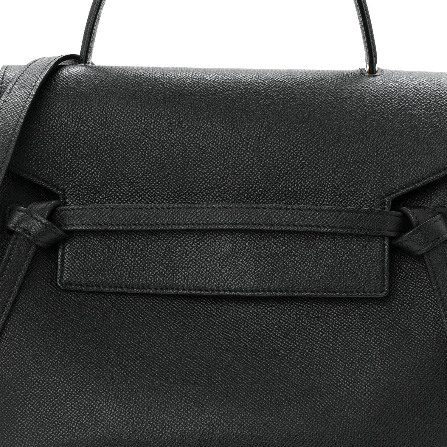 Grained Calfskin Mini Belt Bag Black