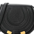 Calfskin Nano Marcie Saddle Bag Black