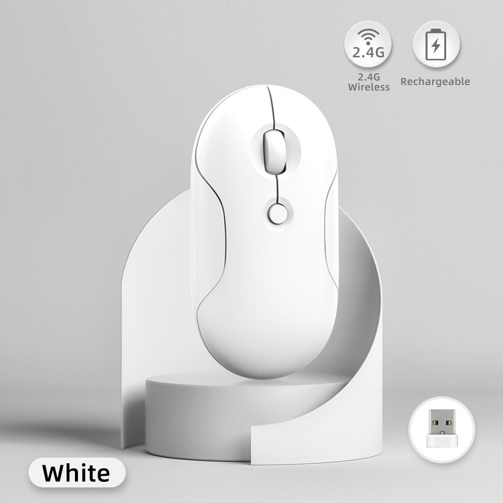 Silent Wirless  Mouse For iPad Samsung Lenovo Android Windows iOS Tablet Macaron Wireless Mouse For Laptop Notebook Computer - Black