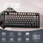 F75 Pro Wireless Mechanical Gaming Keyboard with Gasket Mount, RGB Lighting, Customized 75% Layout, and Side-Engraved PBT Keycaps - Leobog Reaper