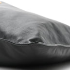 Calfskin Flat Drawstring Tote Black