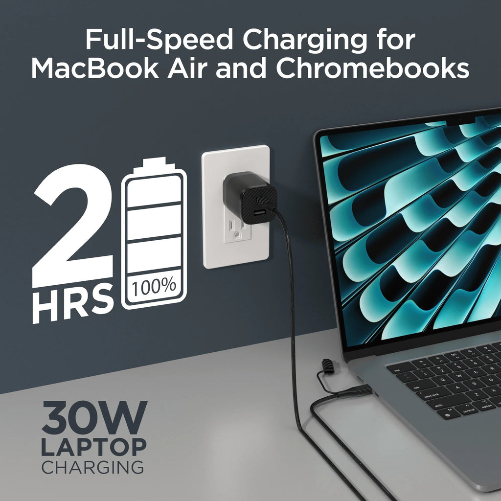Techcessories 30W USB-C PD Charging Kit with Travel Pouch