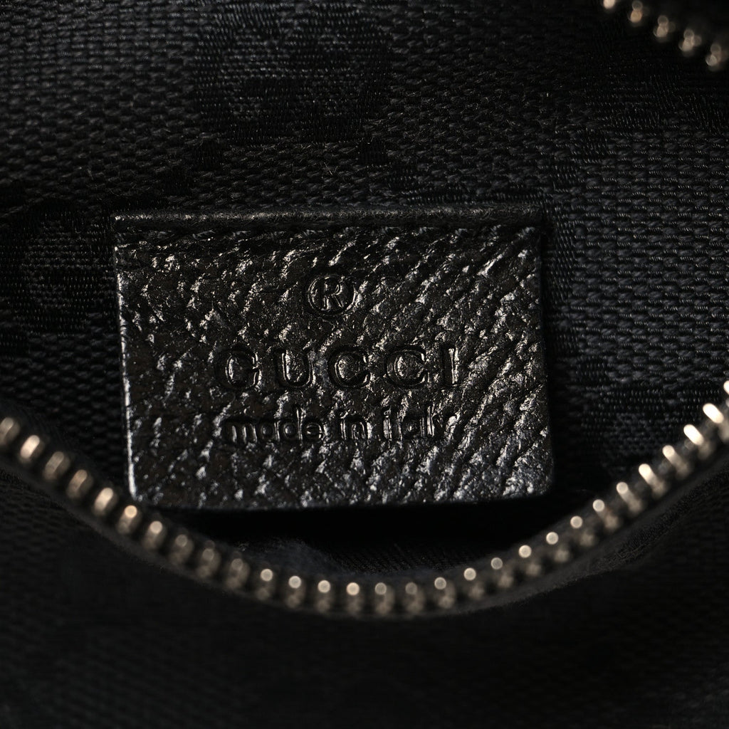 GG Monogram Double Pocket Belt Bag Black
