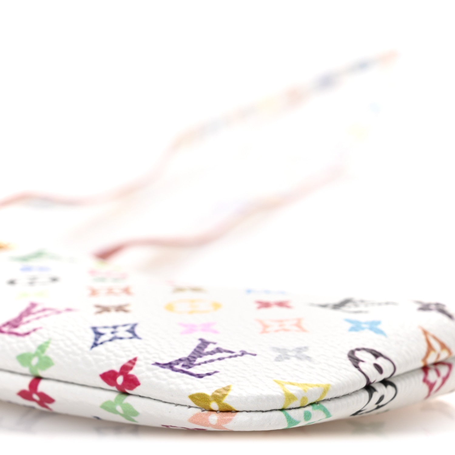 LV X TM Monogram Multicolor Phone Holder White