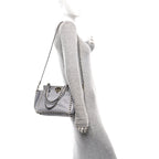 Vitello Small Rockstud Tote Grey