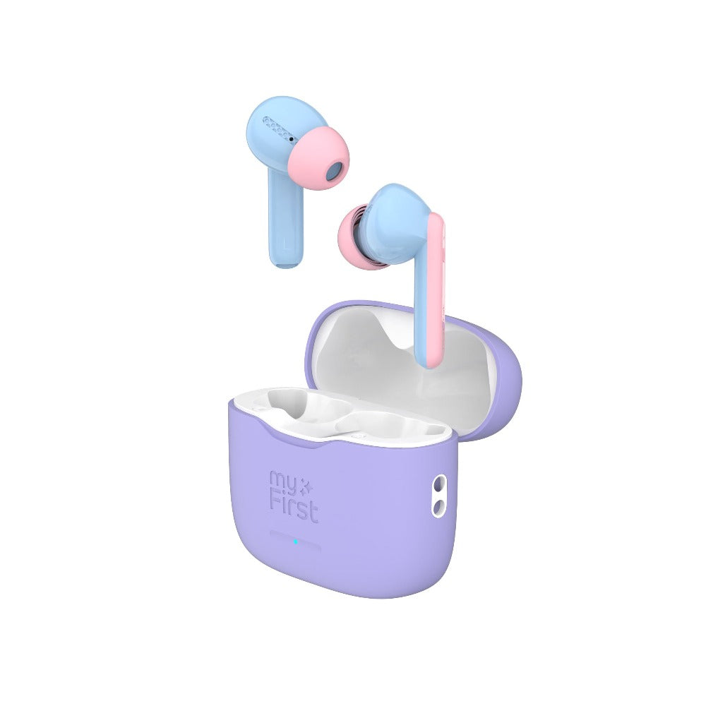 myFirst CareBuds – Wireless Bluetooth Earbuds for Kids (Space Blue)