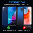 Entronix Clear Screen Protector Compatible with Moto G Play 2023 - 2 Piece Combo