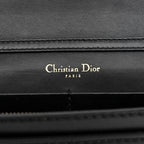 Calfskin J'Adior Wallet on Chain Pouch Black