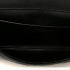 Lambskin Quilted Clutch With Chain Flap Black