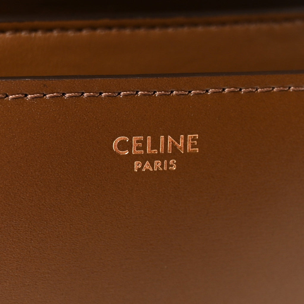 Box Calfskin Medium Classic Box Flap Bag Camel
