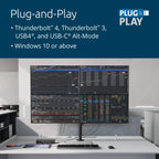 SD4880P USB-C 4k Quad Monitor