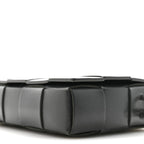 Calfskin Maxi Intreccio Cassette With Strap Bag Dark Green