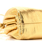 Metallic Bark Calfskin The Mini Pouch Gold