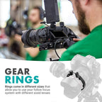 Movo FR3 Adjustable Follow Focus Ring Gear Set